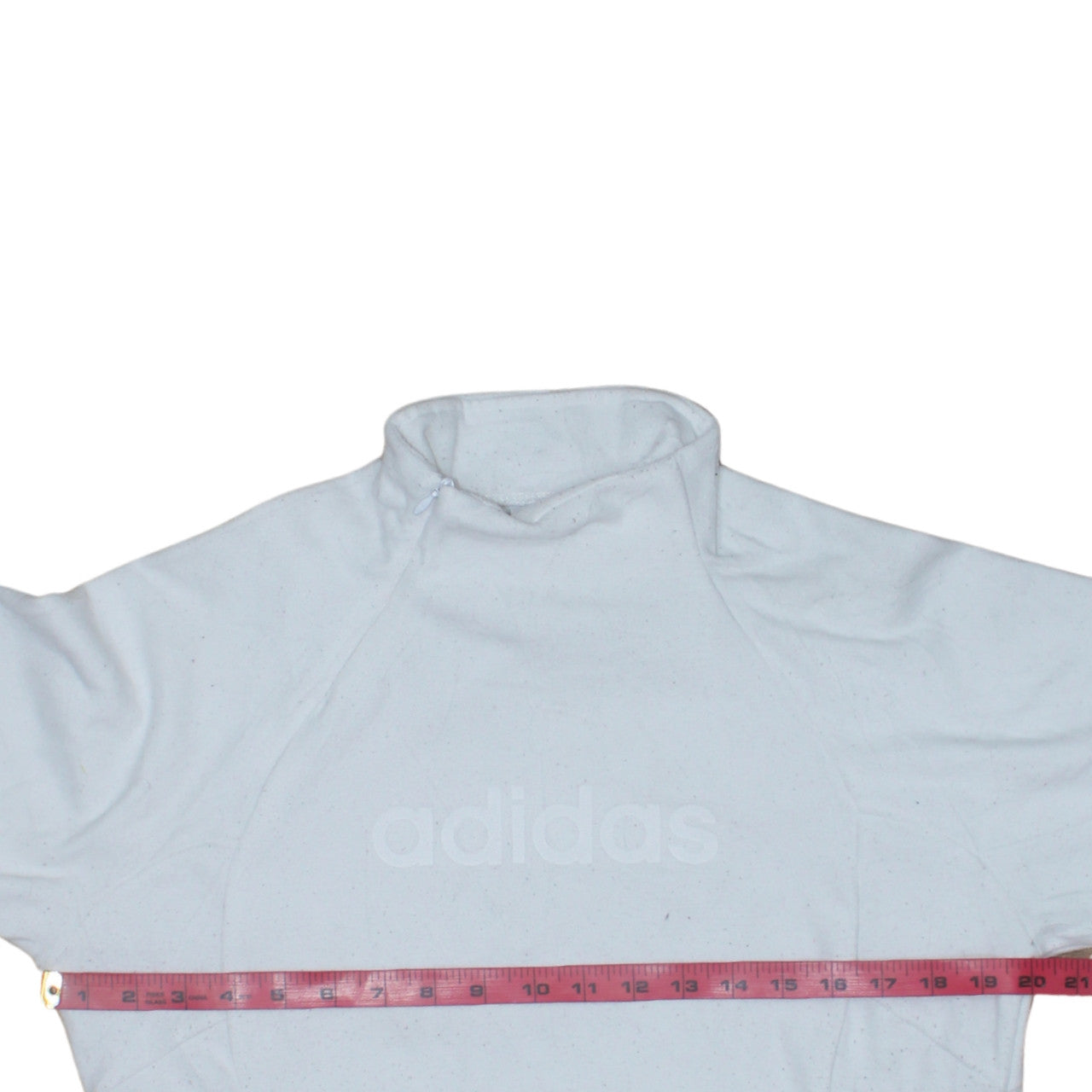 Adidas Women White Size 14 Long Sleeve Pullover Sweatshirt