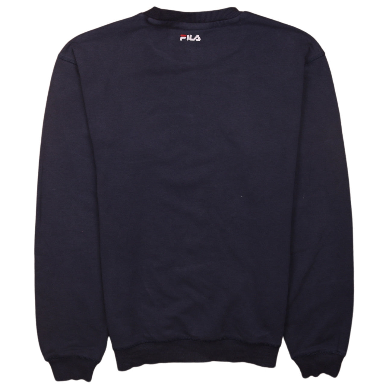 FILA Men's Blue Crew Neck Pullover Logo Sweatshirt XS