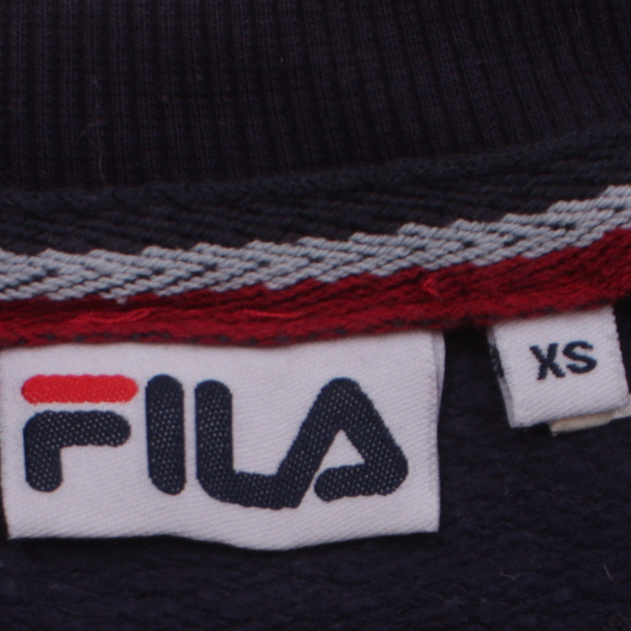 FILA Men's Blue Crew Neck Pullover Logo Sweatshirt XS