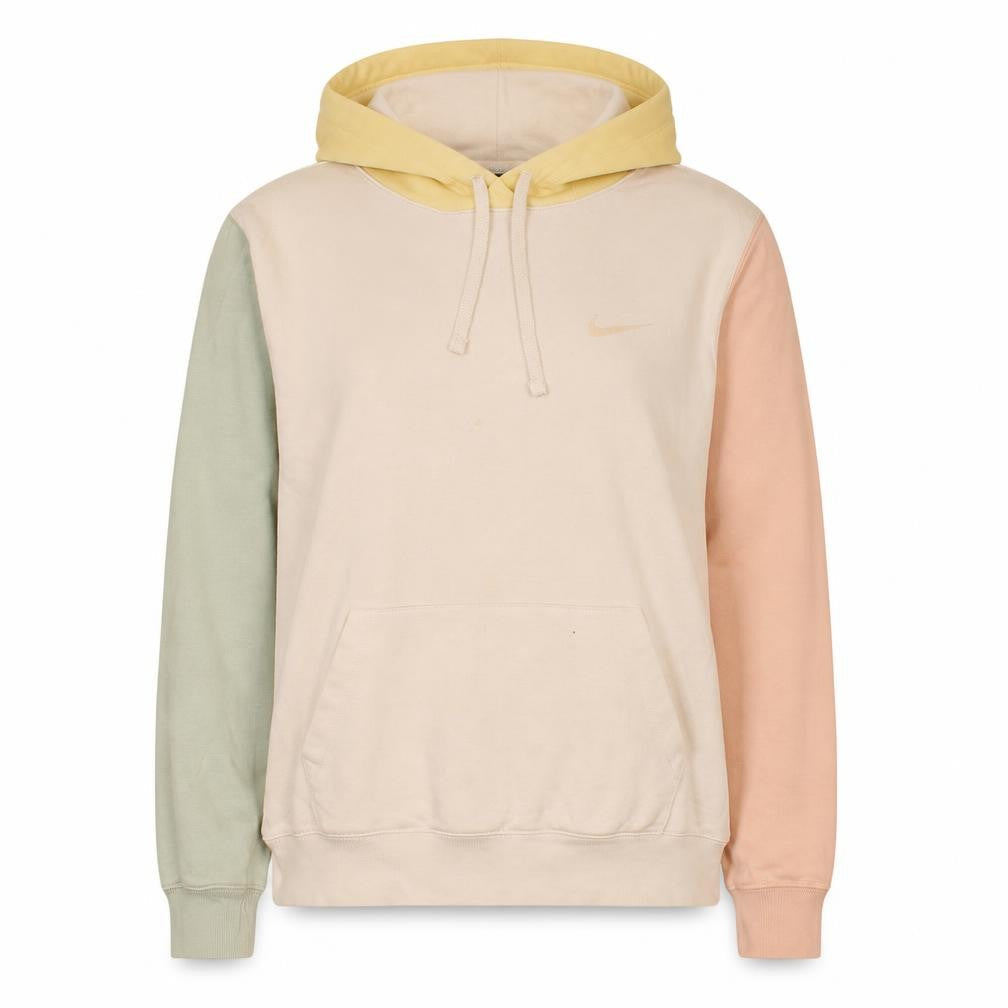 Front view of Nike Women's XS Multicoloured Pullover Hoodie Pastel Colourblock