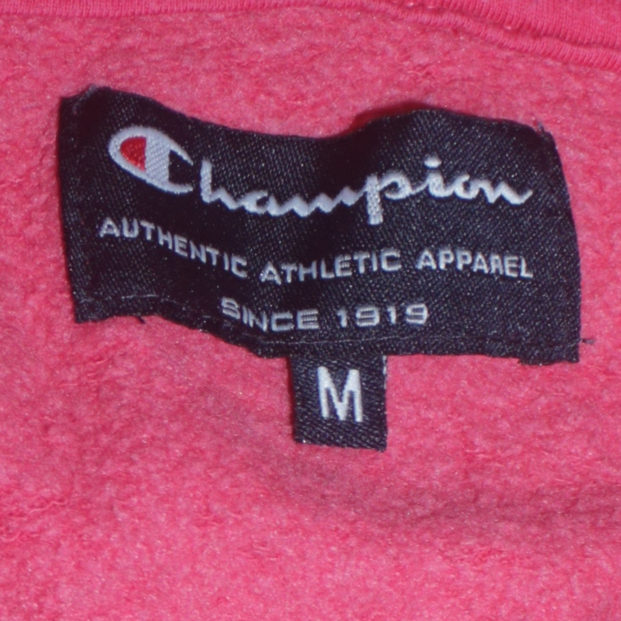 Champion Womens Pink Full Zip Hoodie Medium Cotton Blend