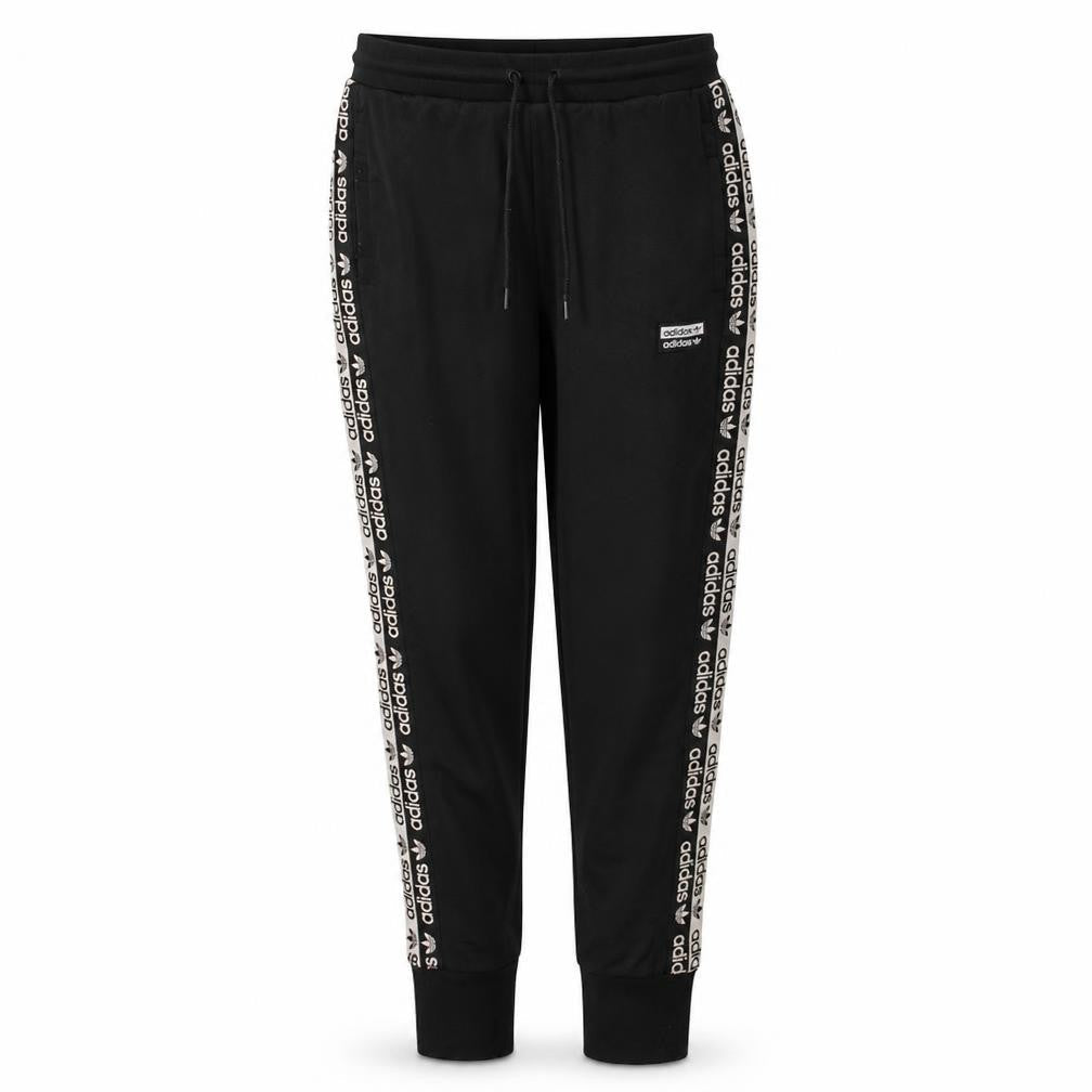Adidas Women's Black Size 10 Jogger Sweatpants Logo Side Stripe