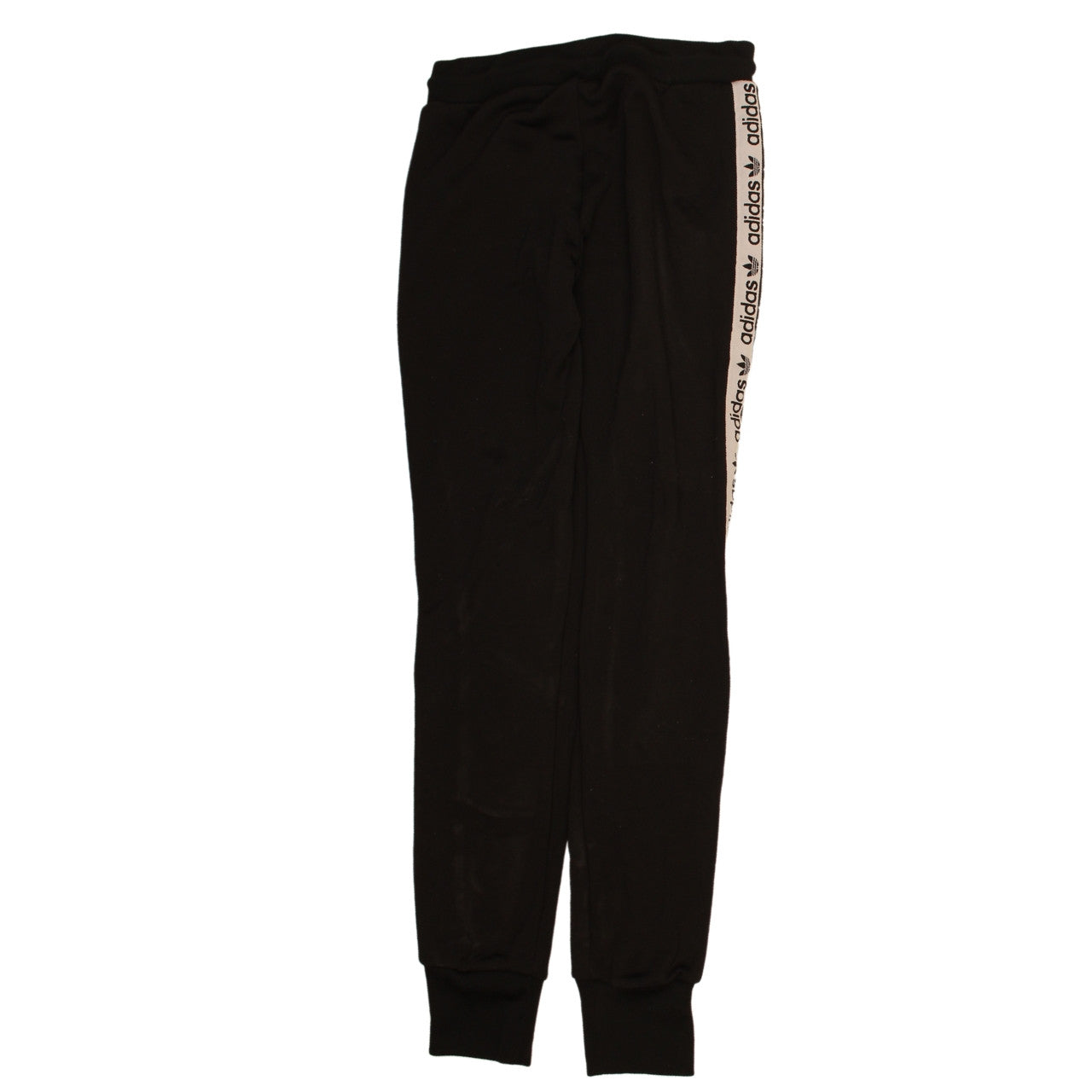 Adidas Women's Black Size 10 Jogger Sweatpants Logo Side Stripe