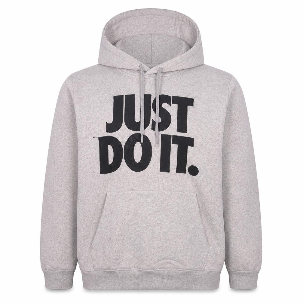 Nike Men's Grey Pullover Hoodie L Sports Graphic Print