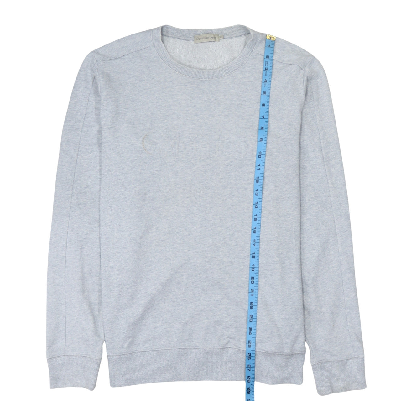 Calvin Klein Jeans Men's Grey XXL Crew Neck Pullover Sweatshirt