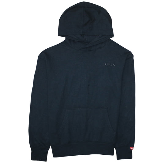 Levi's Boys Black Pullover Hoodie 12 Years Cotton Blend Casual