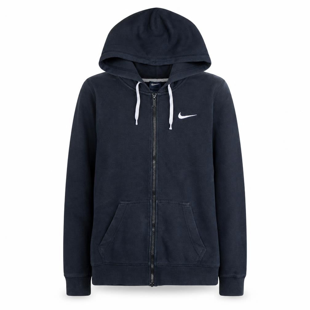Nike Women's Black Full Zip Hoodie Size M Cotton Blend Sportswear