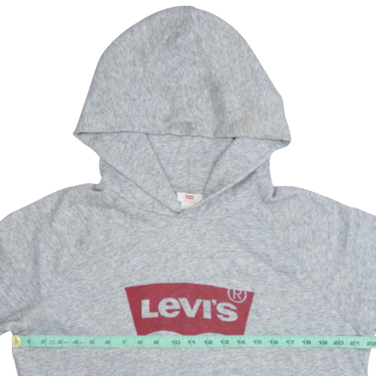 Levi's Men's Grey Logo Pullover Hoodie L