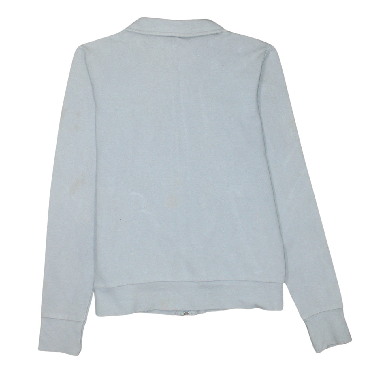 Nike Women Light Grey Full Zip Sweatshirt Size M Classic Fit