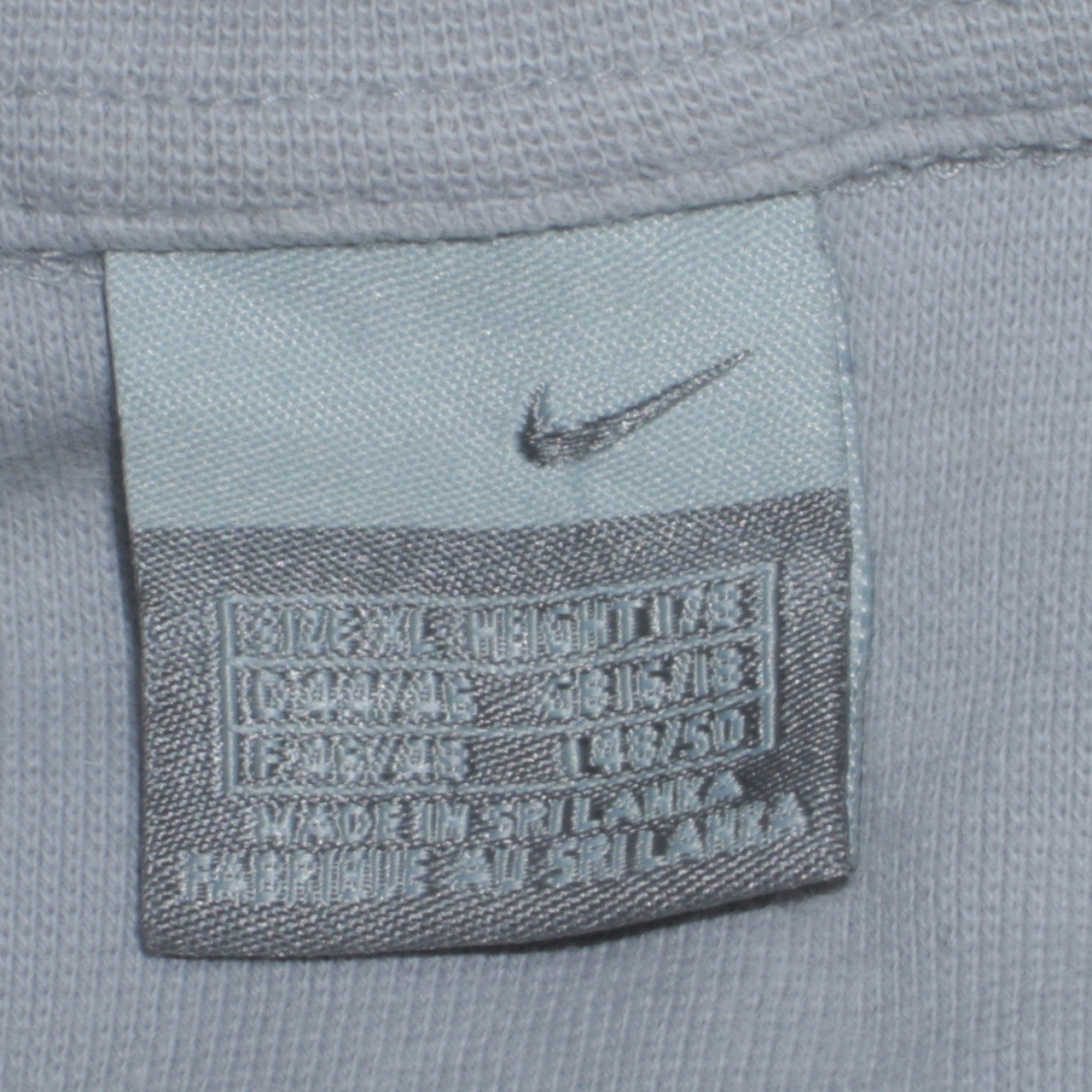 Nike Women Light Grey Full Zip Sweatshirt Size M Classic Fit