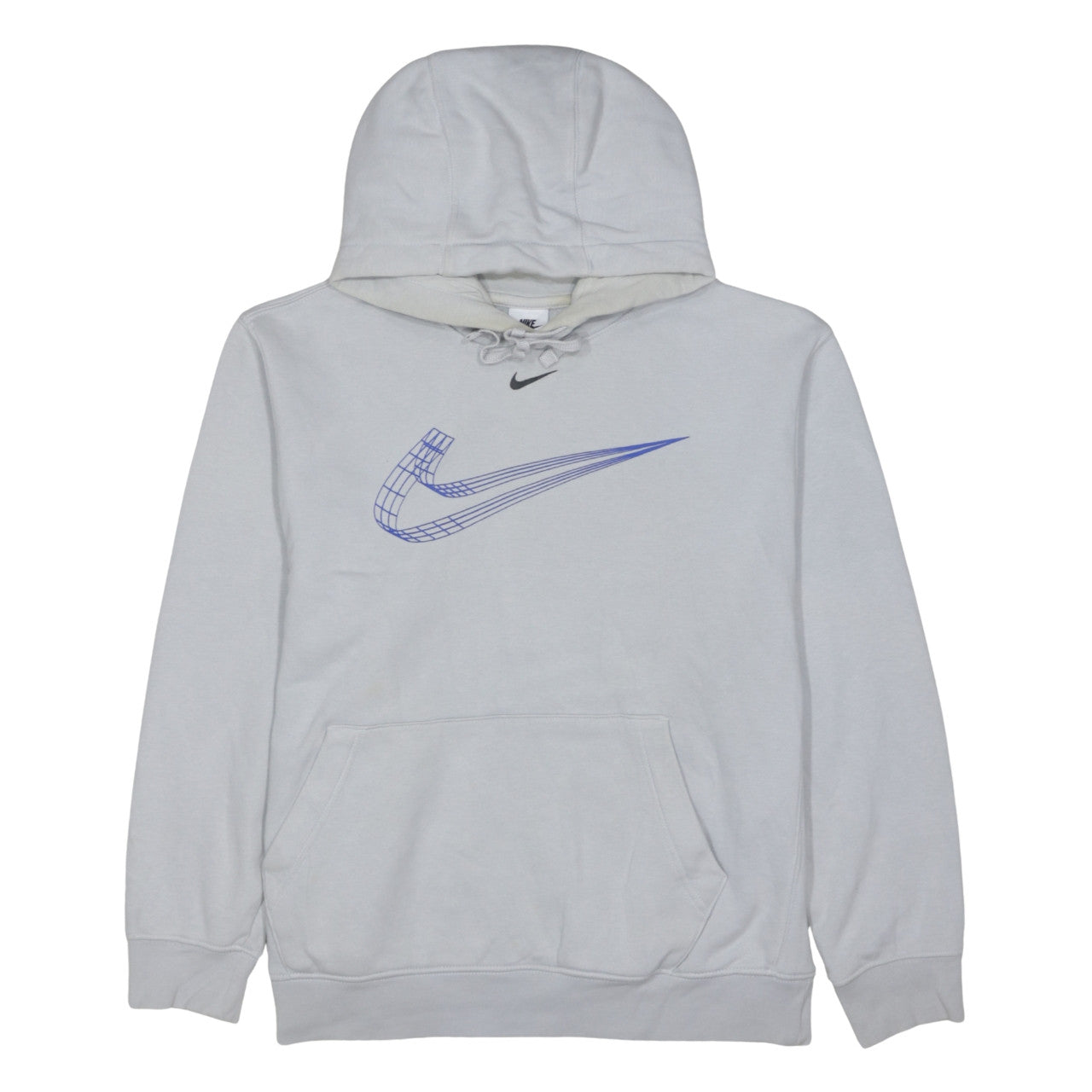 Nike Men's Grey Pullover Hoodie M Graphic Logo Sportswear