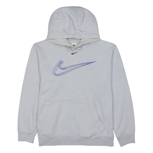 Nike Men's Grey Pullover Hoodie M Graphic Logo Sportswear