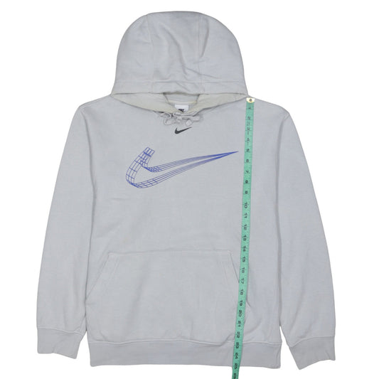 Nike Men's Grey Pullover Hoodie M Graphic Logo Sportswear