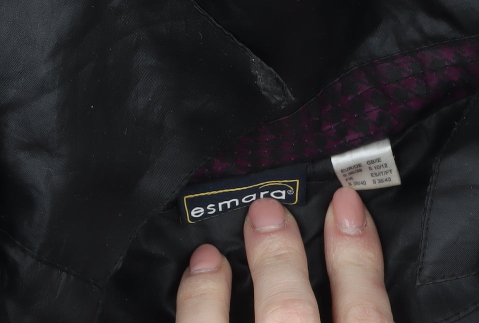 Esmara Women’s Black Hooded Lightweight Rain Coat Size 10
