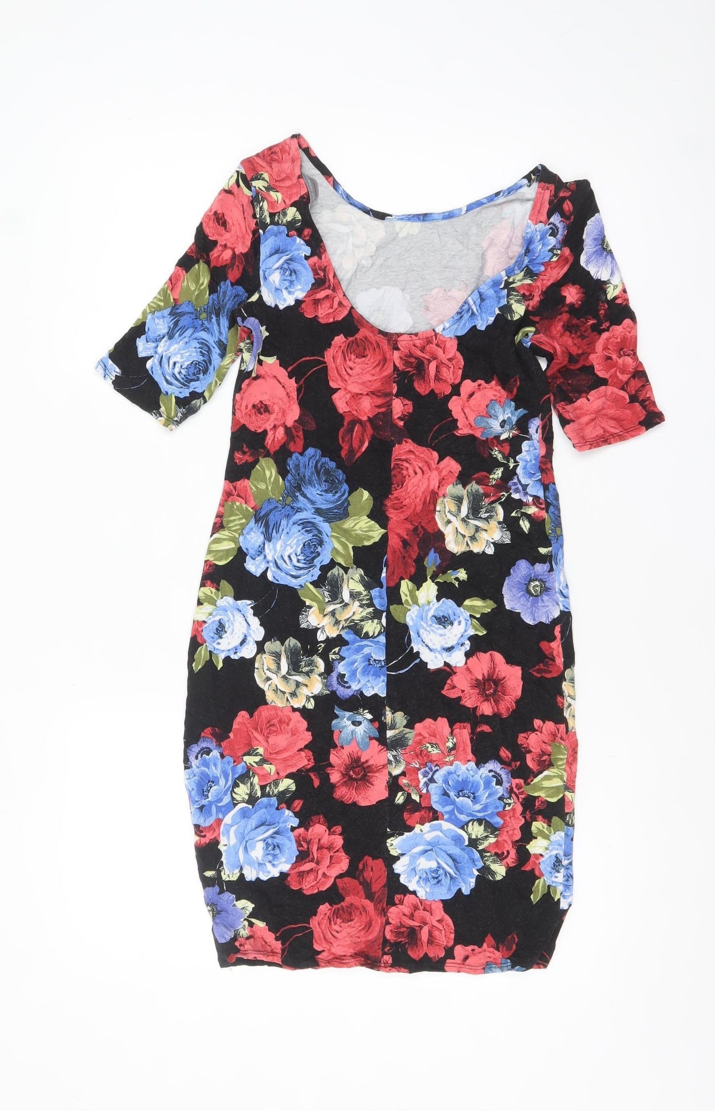 Dorothy Perkins Women’s Multicoloured Floral Bodycon Dress Size 8