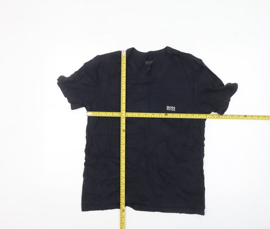 Hugo Boss Men’s Black Crew Neck Short Sleeve Cotton T-Shirt M