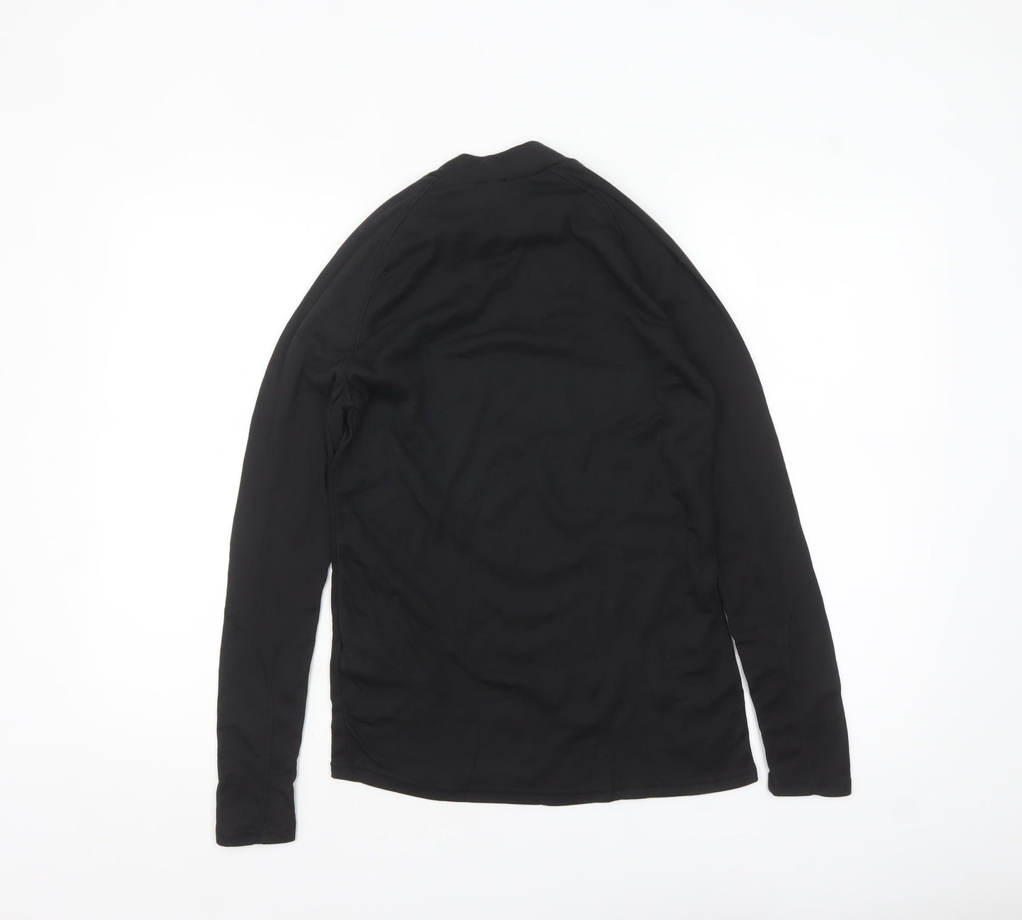 Decathlon Men Black M Long Sleeve Athletic Moisture Wicking Top