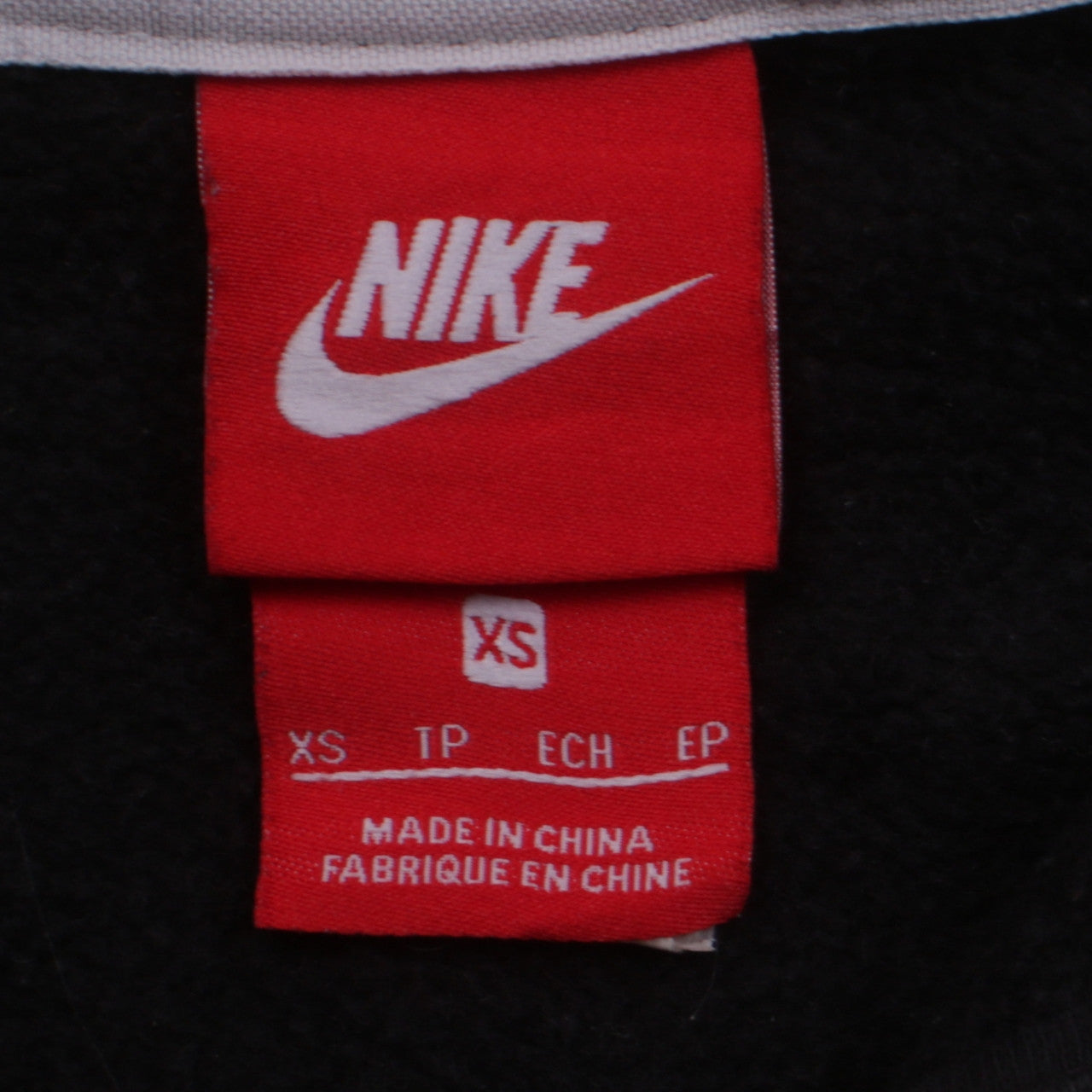 Nike Womens Black XS 1/2 Zip Hooded Sportswear Sweatshirt