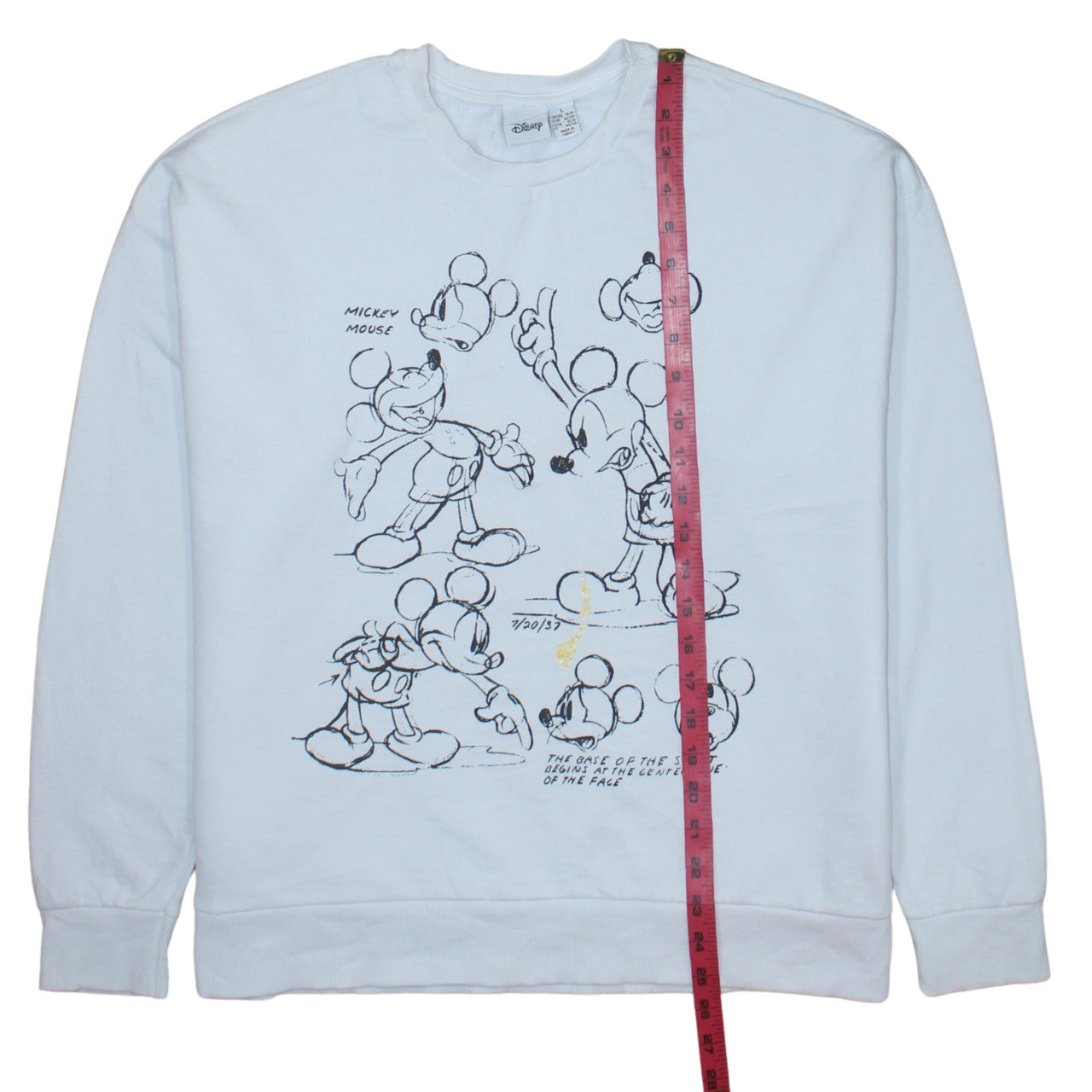 Disney Primark Women White Mickey Mouse Sweatshirt Size L