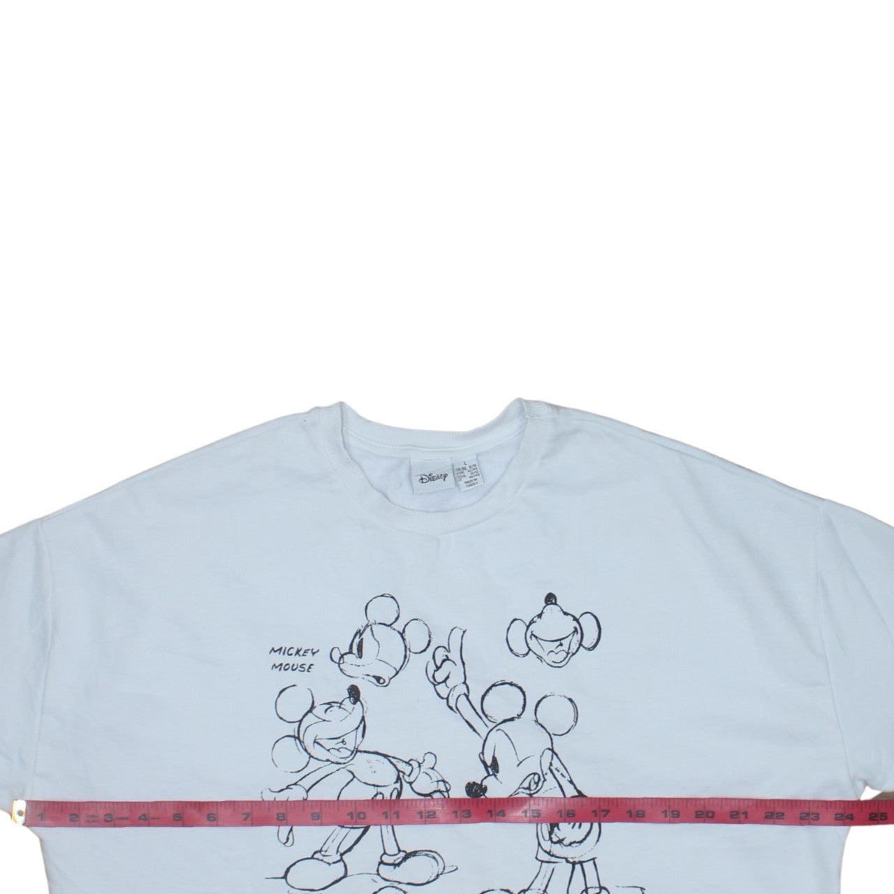 Disney Primark Women White Mickey Mouse Sweatshirt Size L