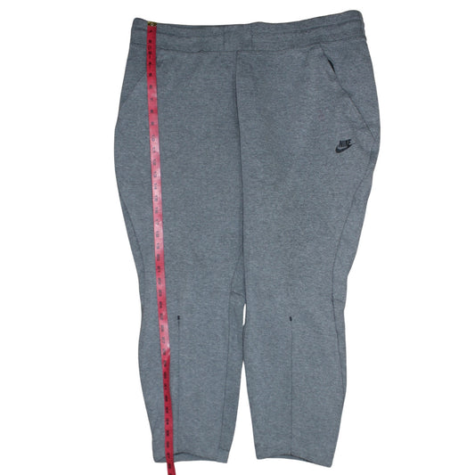 Nike Men Grey Jogger Trousers XL Regular Fit Jersey Activewear