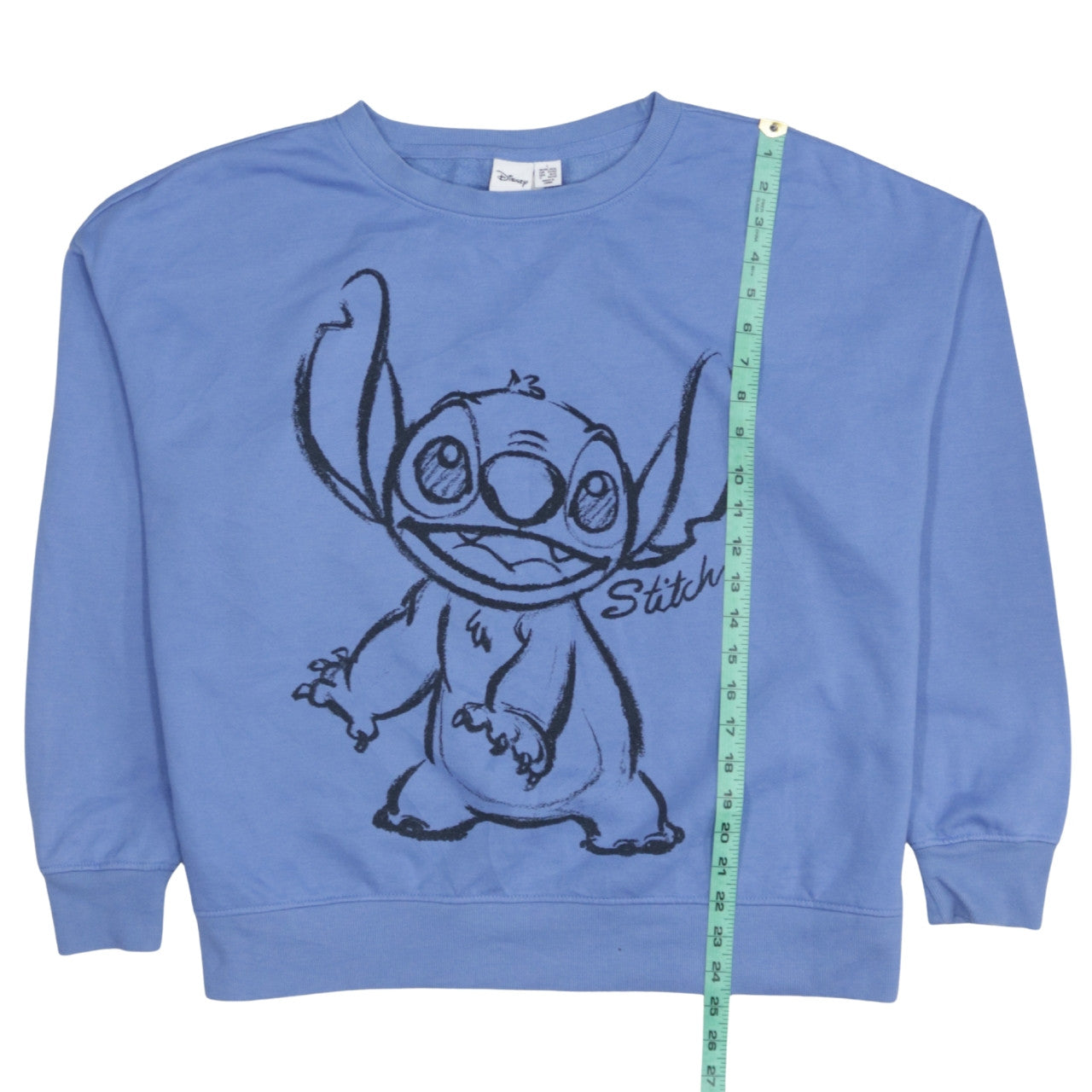 Disney Women Blue Stitch Graphic Sweatshirt Size L 14/16