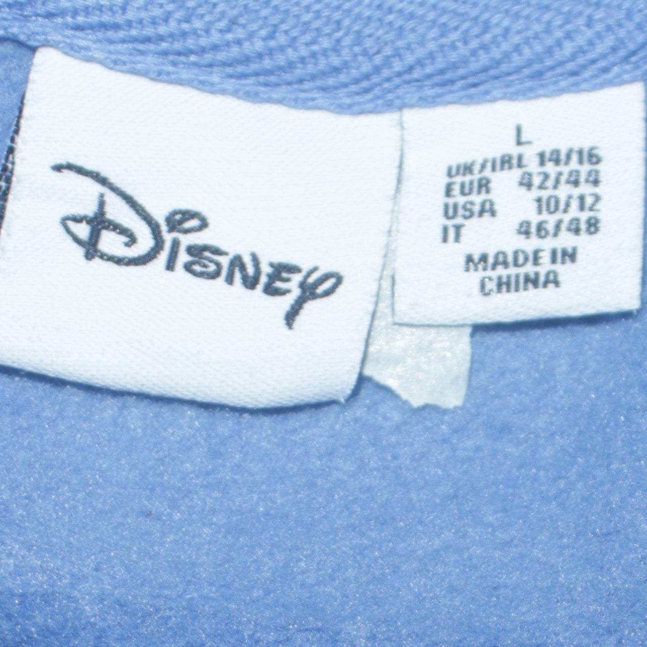 Disney Women Blue Stitch Graphic Sweatshirt Size L 14/16