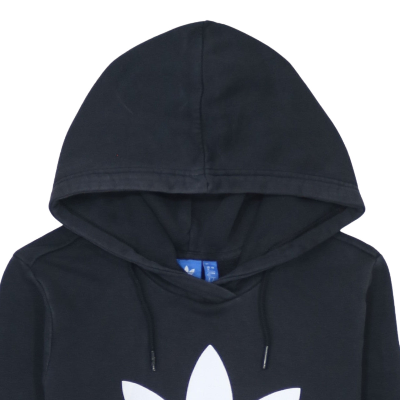 Adidas Women Black Hoodie UK 12 Pullover Hooded Sweatshirt