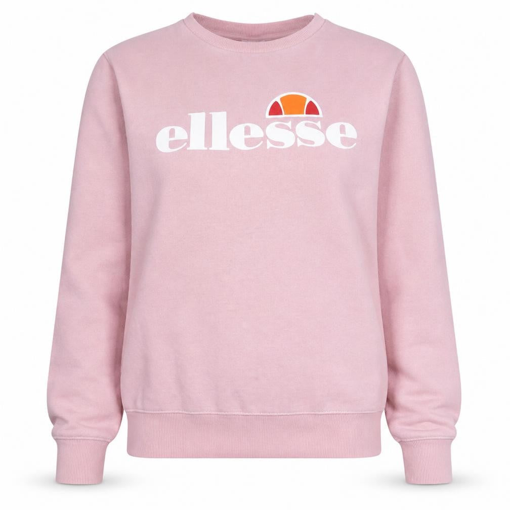 Ellesse Womens Pink Logo Crew Neck Sweatshirt Size 12