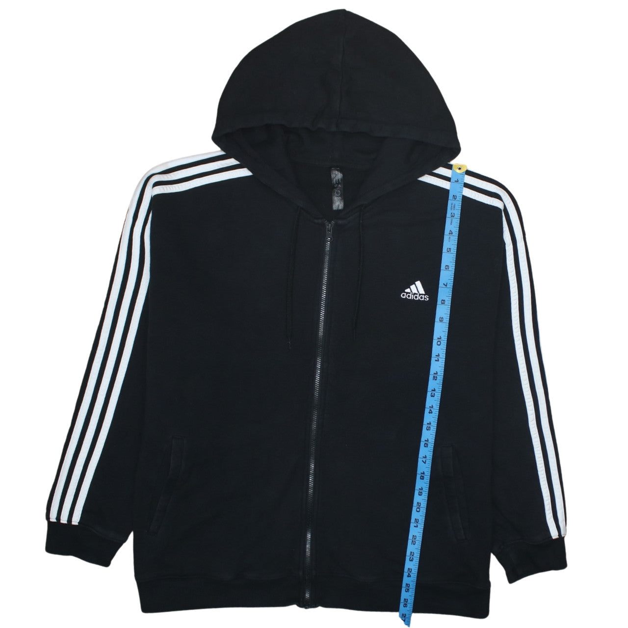 Adidas Women’s Black Full Zip Hoodie XL Hooded Sweatshirt