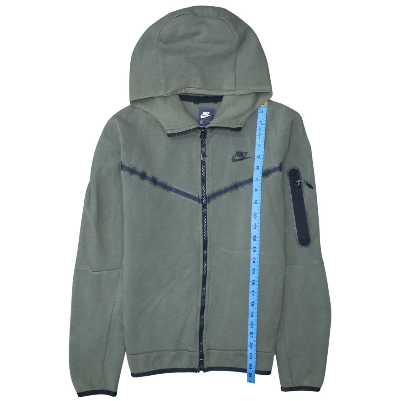 Nike Men's Green Full Zip Hoodie Size S Fleece Sportswear