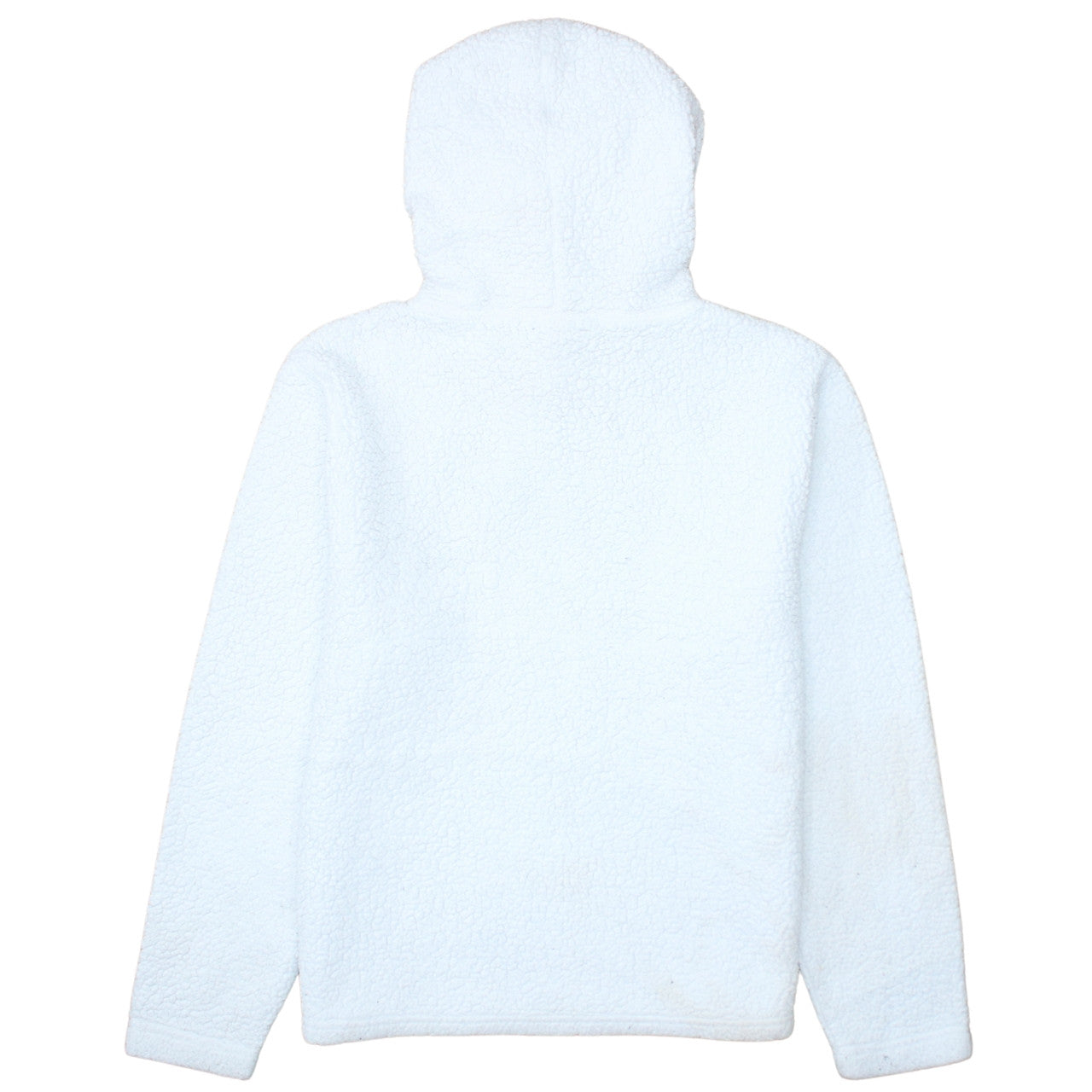 FILA Womens White L Pullover Hoodie Fleece Polyester Sweatshirt