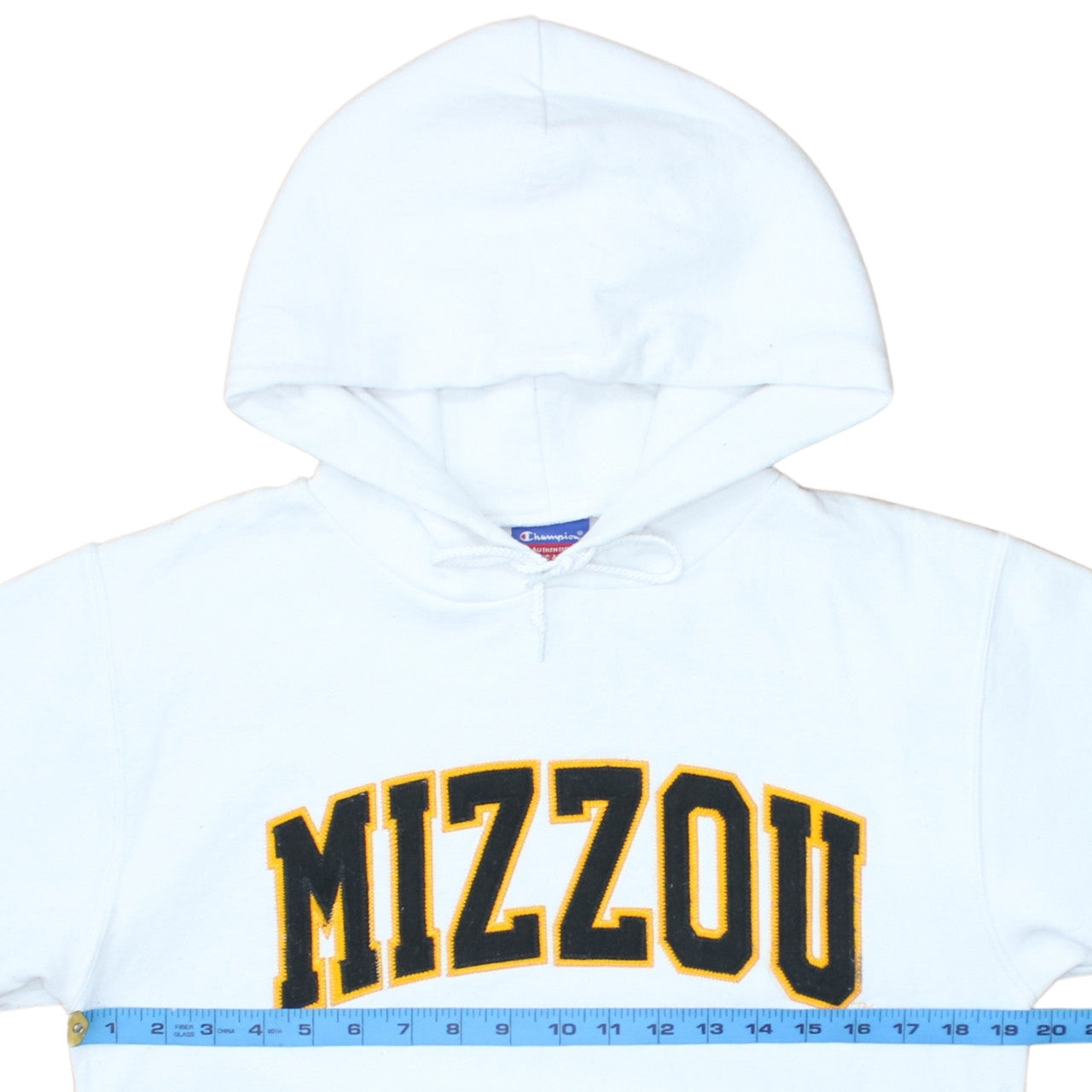 Champion Womens White Mizzou Pullover Hoodie Size S