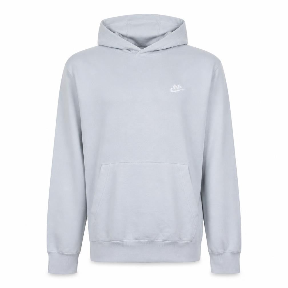 Nike Men's White Pullover Hoodie M Regular Fit Fleece Sweatshirt