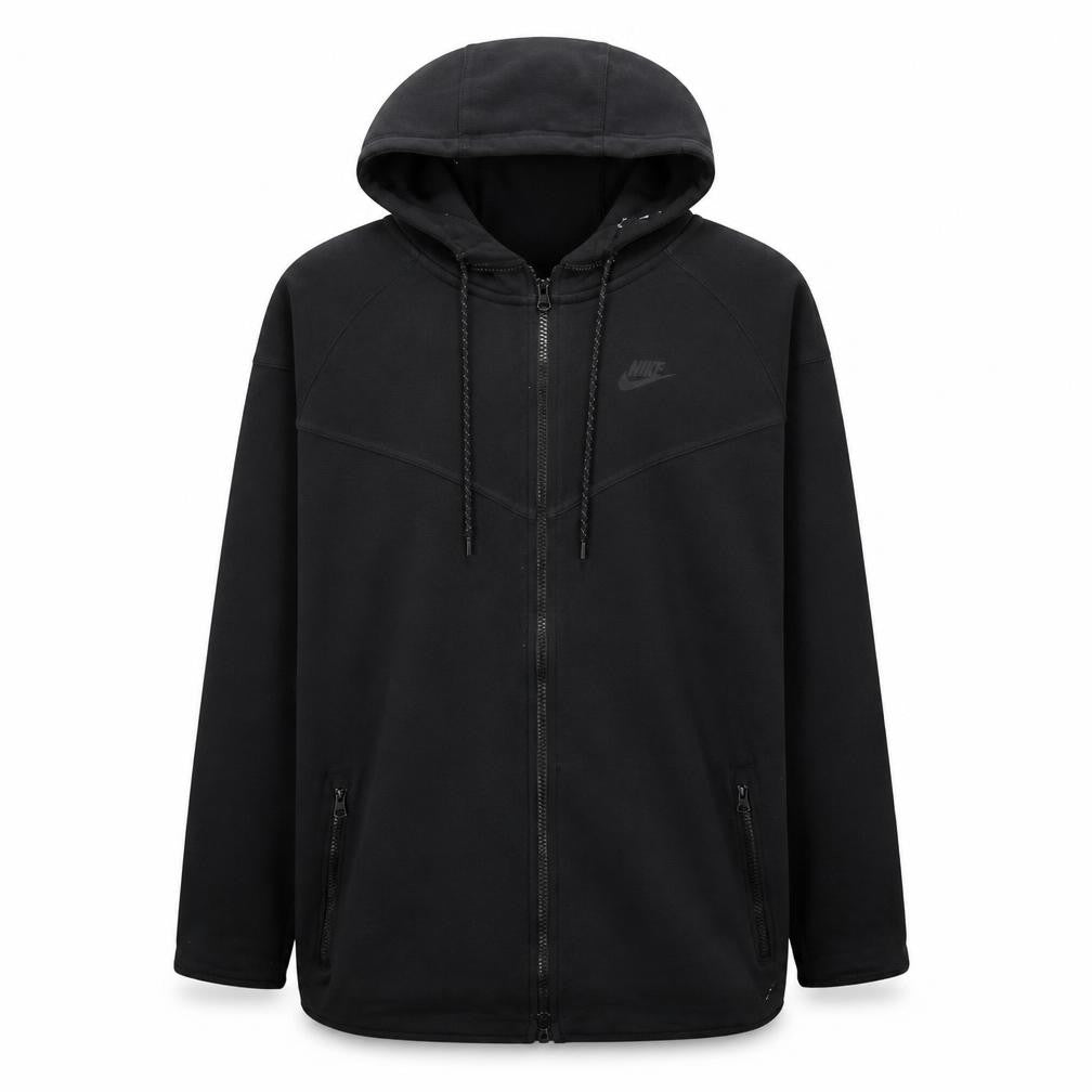 Nike Men's Black XL Full Zip Fleece Hoodie