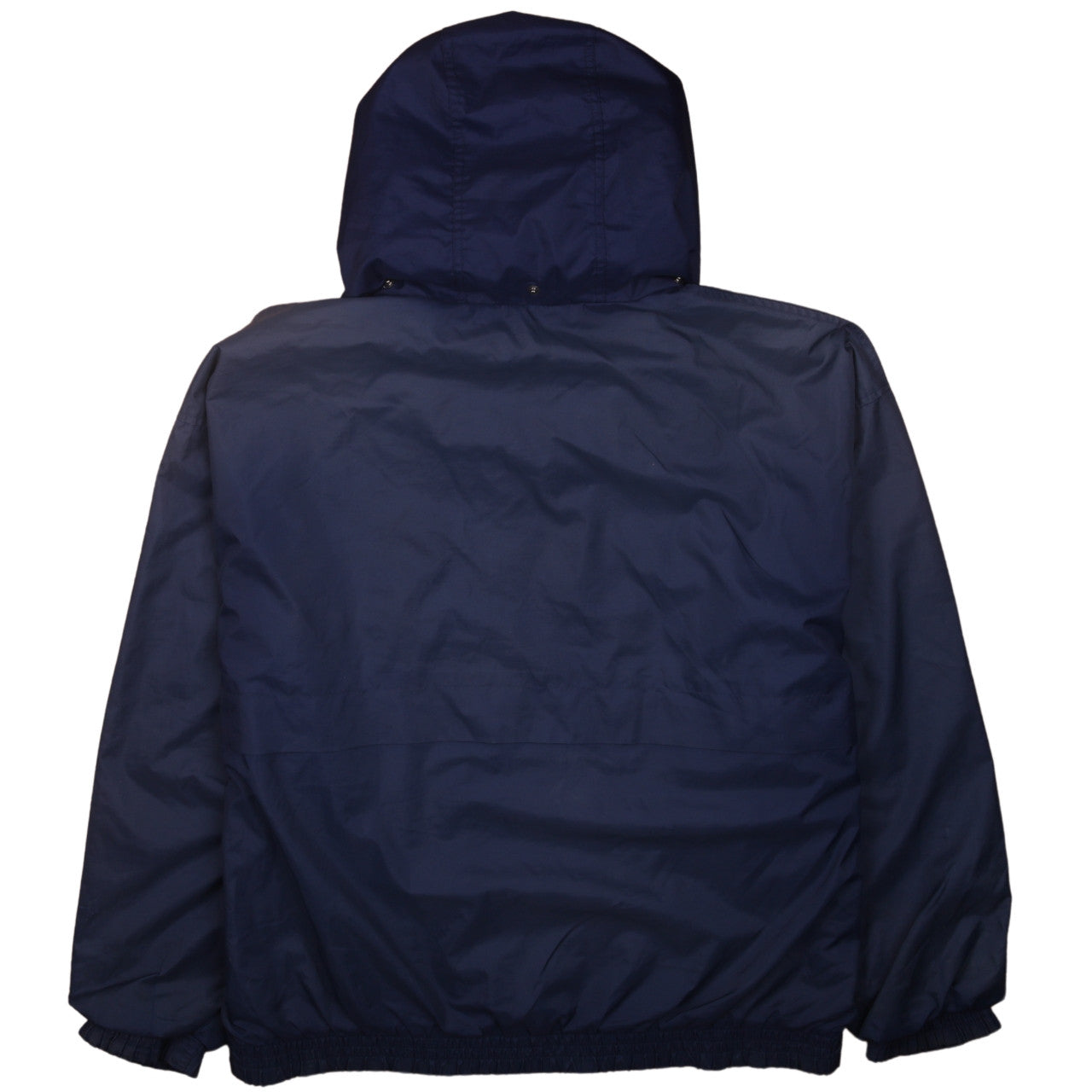 FILA Men's Blue Hooded Windbreaker Jacket Size L Lightweight Sports