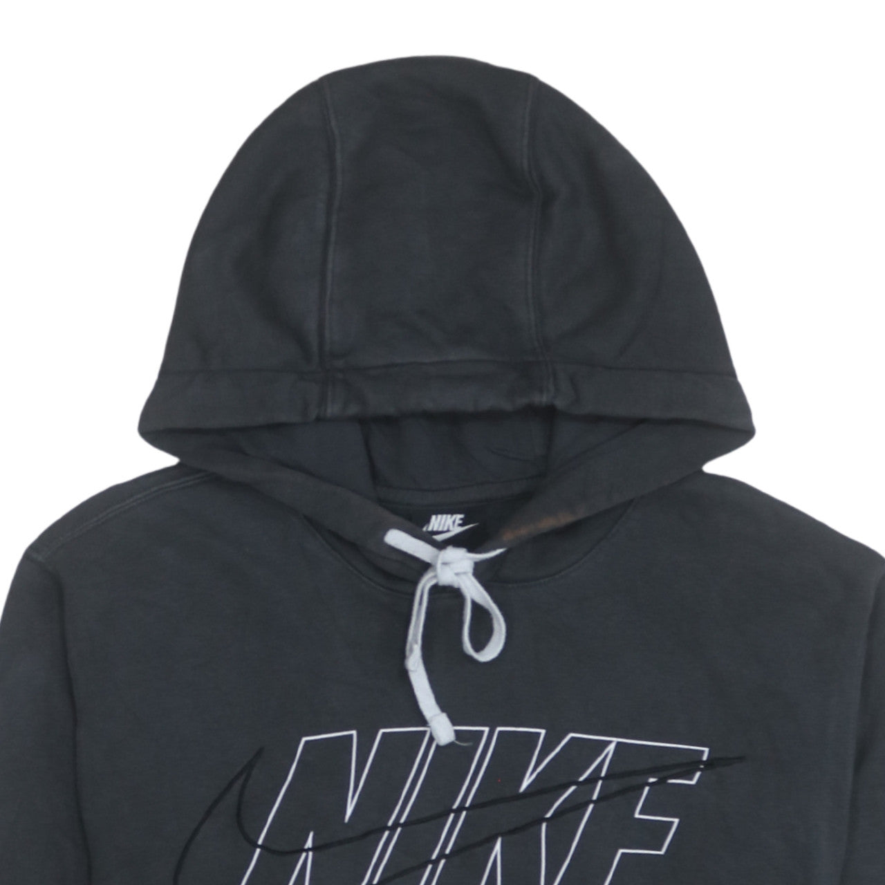 Nike Mens Black XS Pullover Hoodie Graphic Logo Sweatshirt
