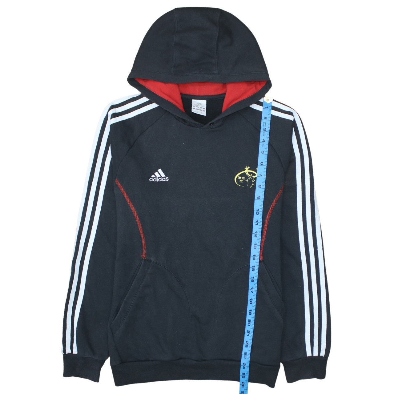 Adidas Men’s Black Pullover Hoodie M Logo Sports Rugby Style