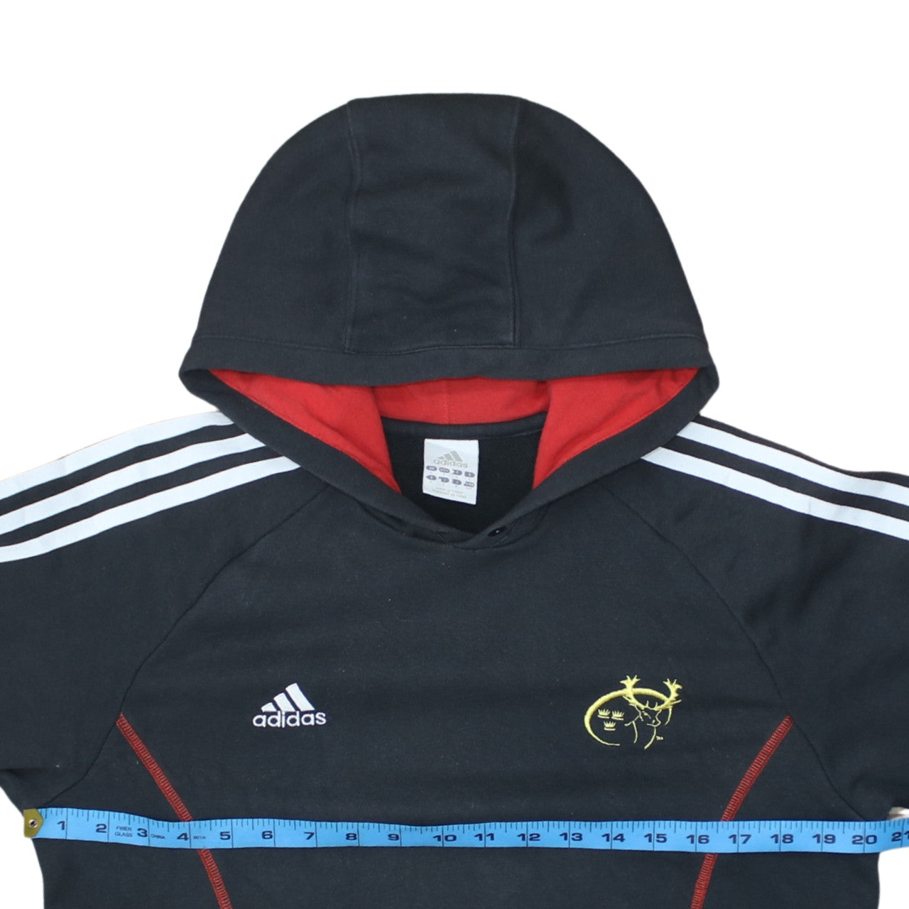 Adidas Men’s Black Pullover Hoodie M Logo Sports Rugby Style