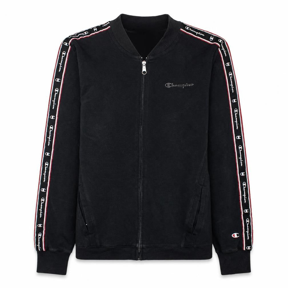 Champion Men's Black XL Track Jacket Full Zip Athletic Sportswear