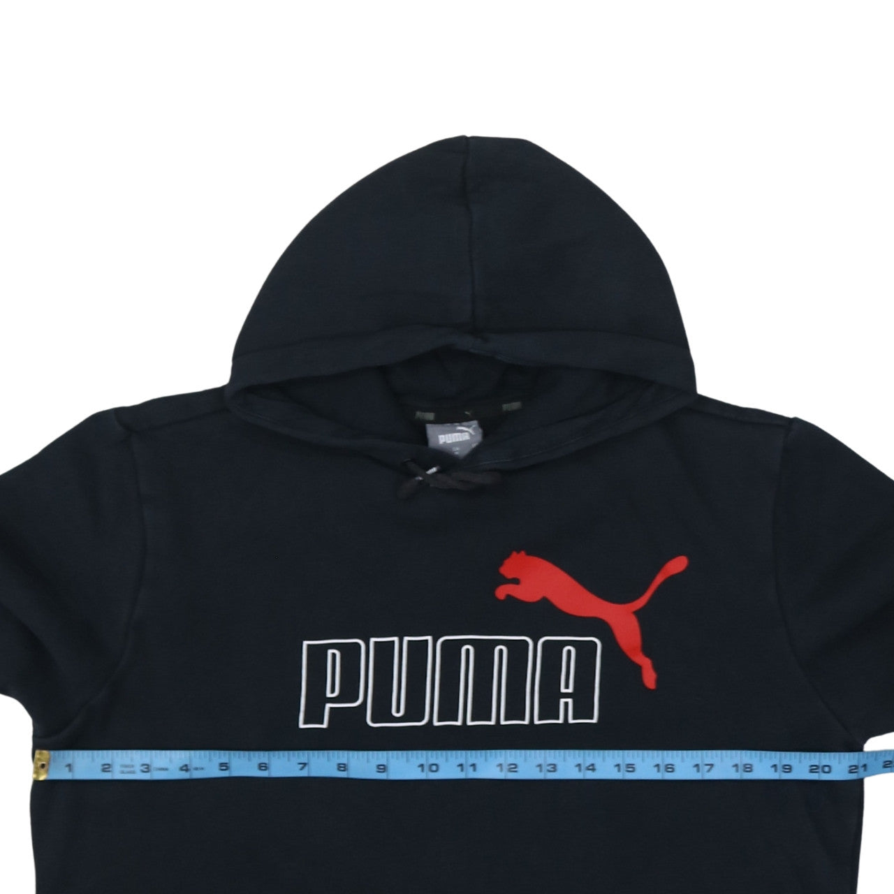 Puma Men's Black Pullover Hoodie M Sports Fleece Sweatshirt