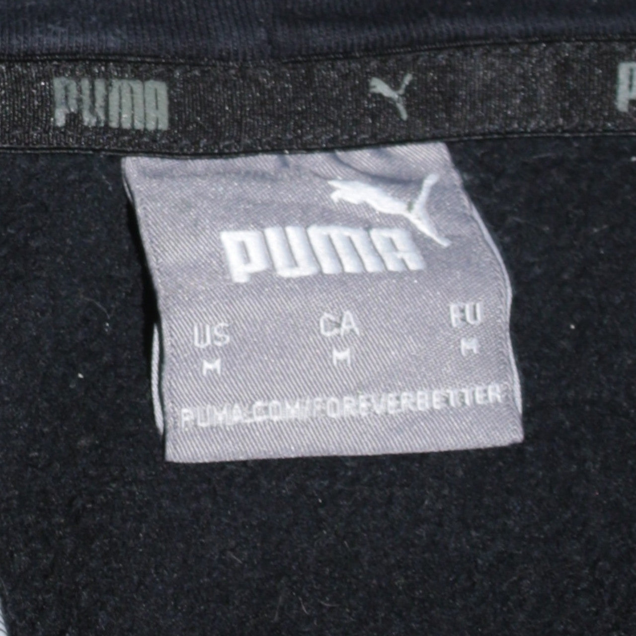Puma Men's Black Pullover Hoodie M Sports Fleece Sweatshirt