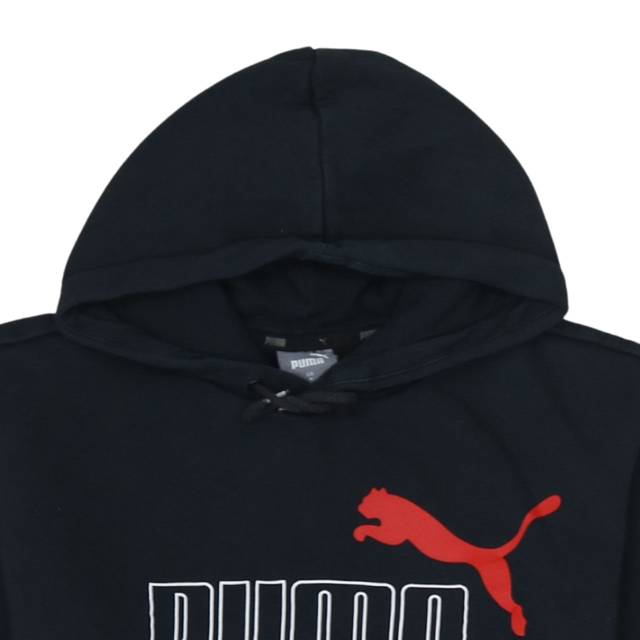 Puma Men's Black Pullover Hoodie M Sports Fleece Sweatshirt