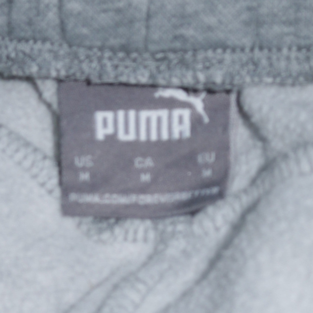 Puma Men Grey Jogger Sweatpants Medium Regular Fit Activewear