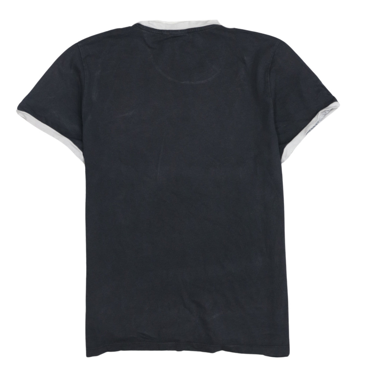 Adidas Women's Black Ringer Short Sleeve Cotton T-Shirt Size 8