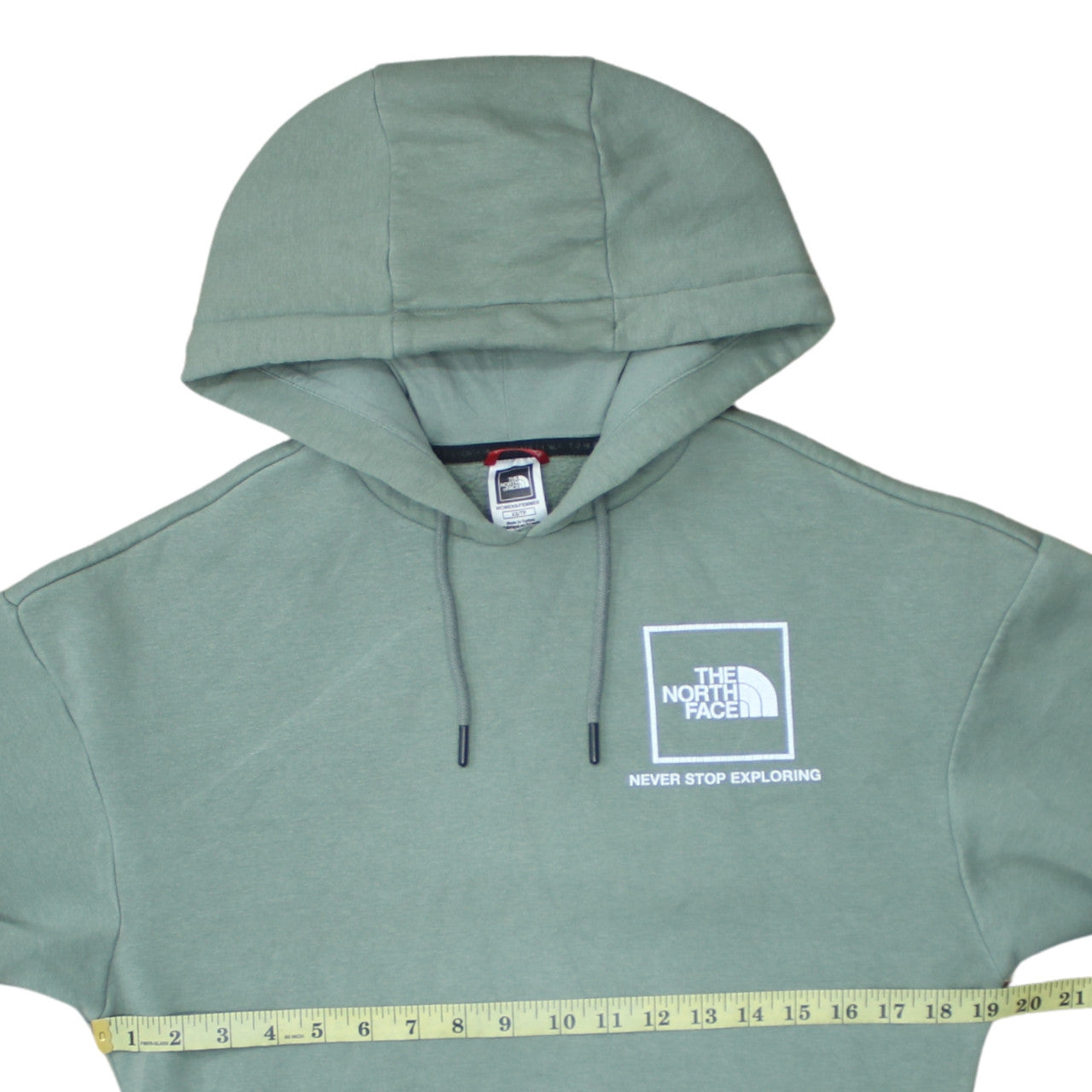 The North Face Womens Green XS Pullover Hoodie Never Stop Exploring
