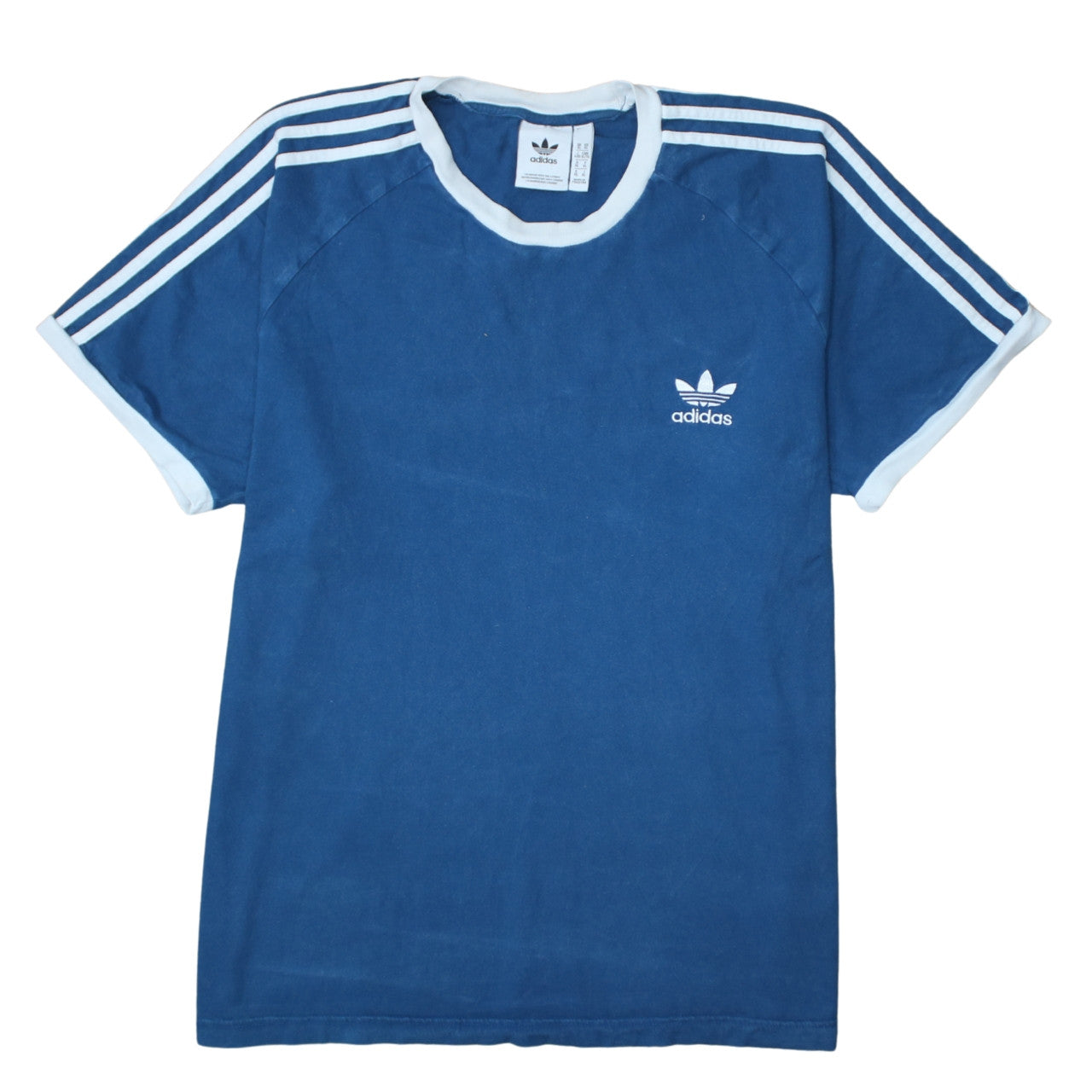 Adidas Men's Blue Short Sleeve Crew Neck XL Retro Sports T-Shirt