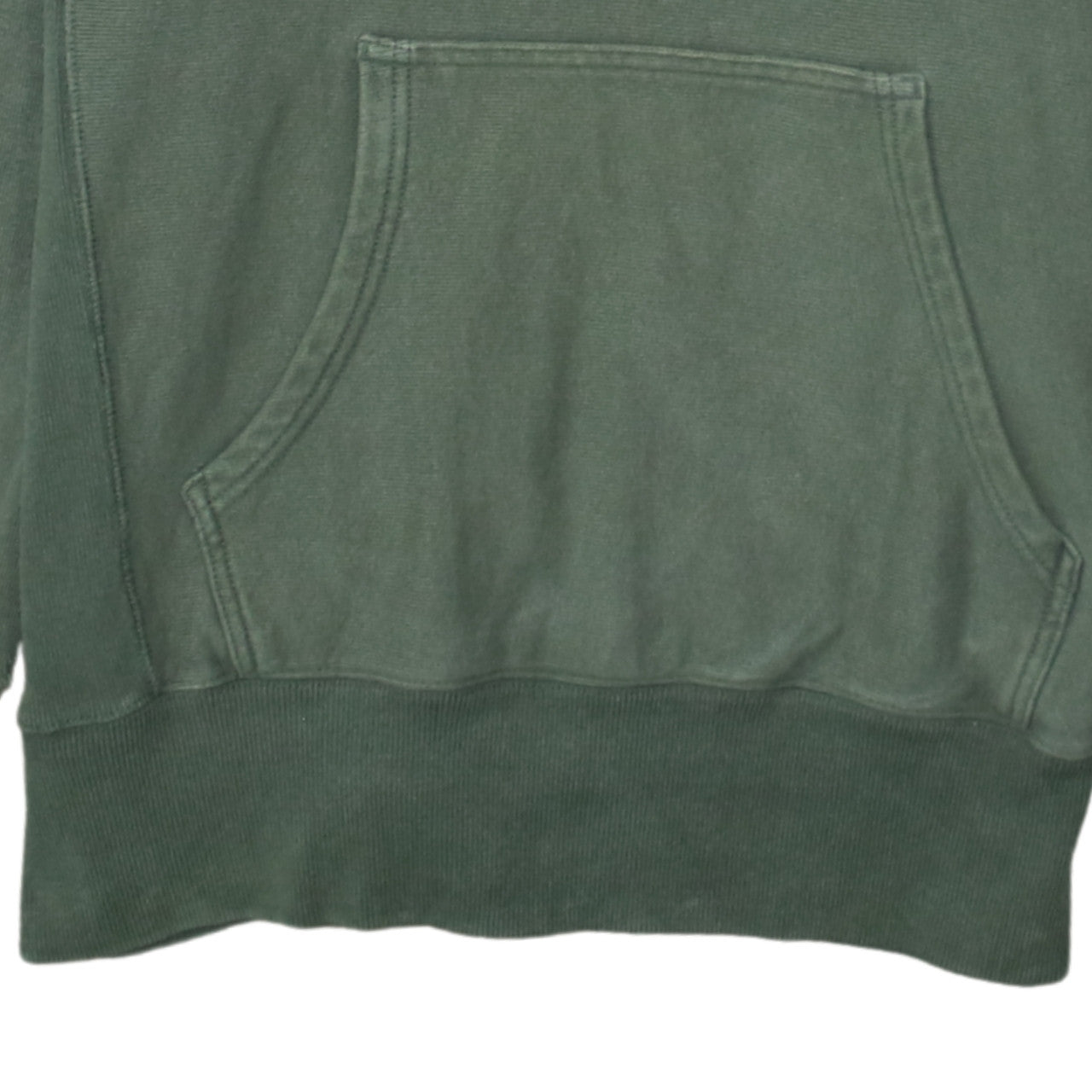 Champion Men's Green Pullover Hoodie Large Embroidered Logo
