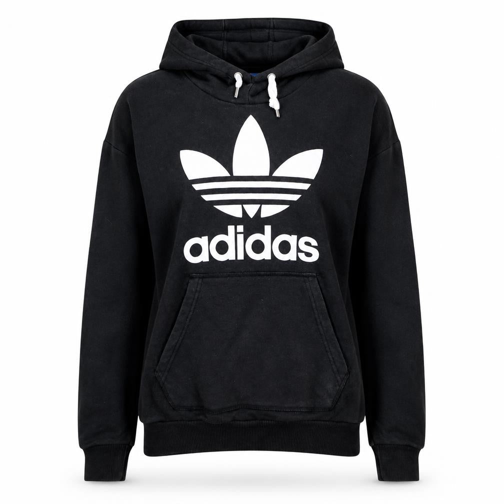 Adidas Women’s Black XS Pullover Hoodie with Logo and Pocket