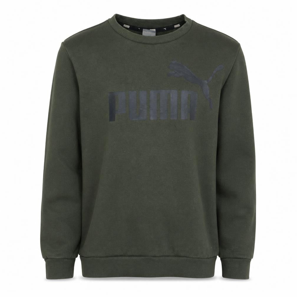 Puma Boys Green Crew Neck Pullover Sweatshirt - Size 14 Years